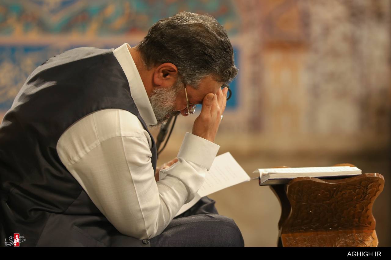 مناجات خوانی شب سوم ماه رمضان در حرم رضوی