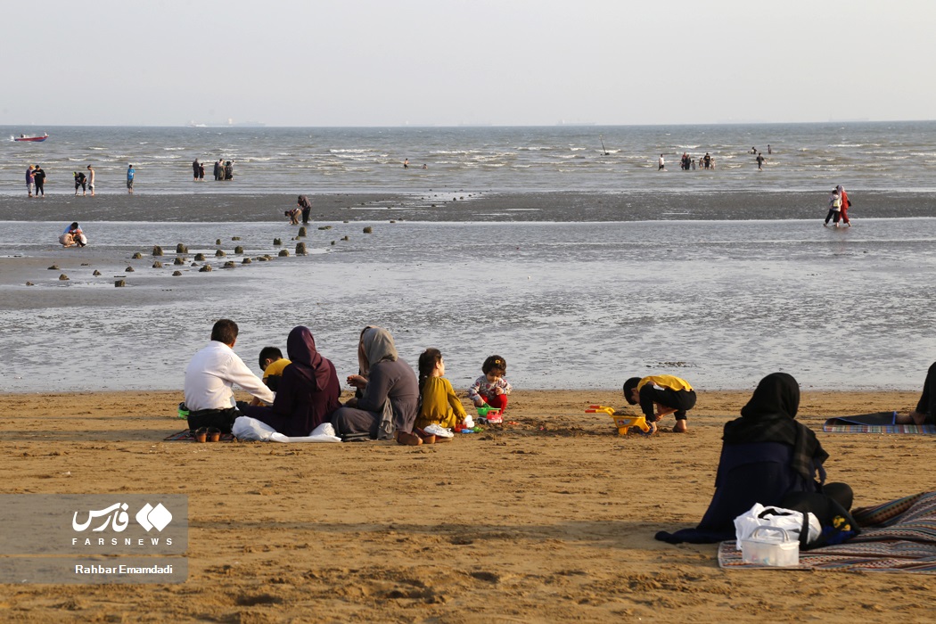 میهمانان نوروزی در ساحل «خلیج فارس»