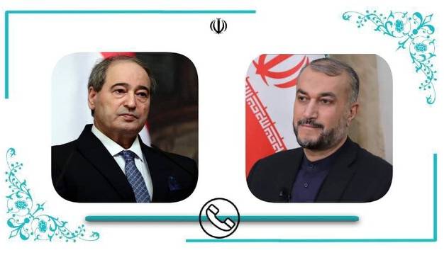 گفت‌وگوی تلفنی وزرای امور خارجه ایران و سوریه