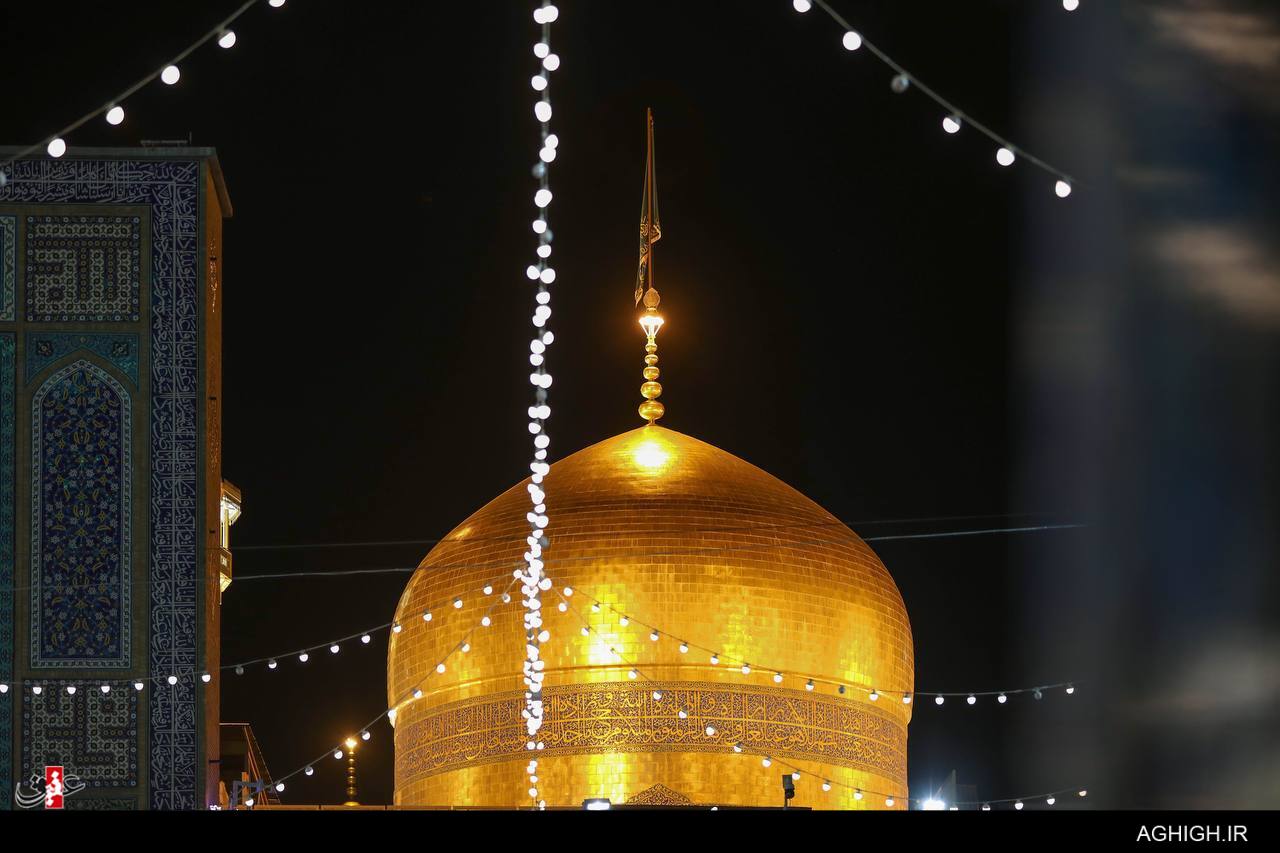 مناجات خوانی شب سوم ماه رمضان در حرم رضوی
