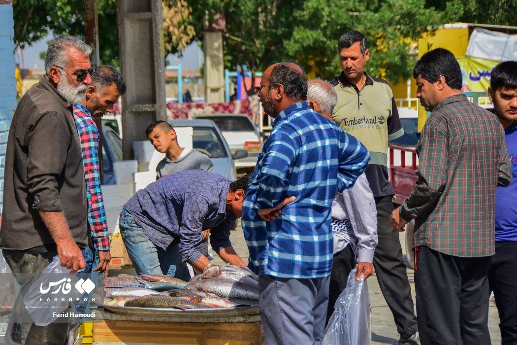 عکس/ بازار ماهی‌فروشان آبادان