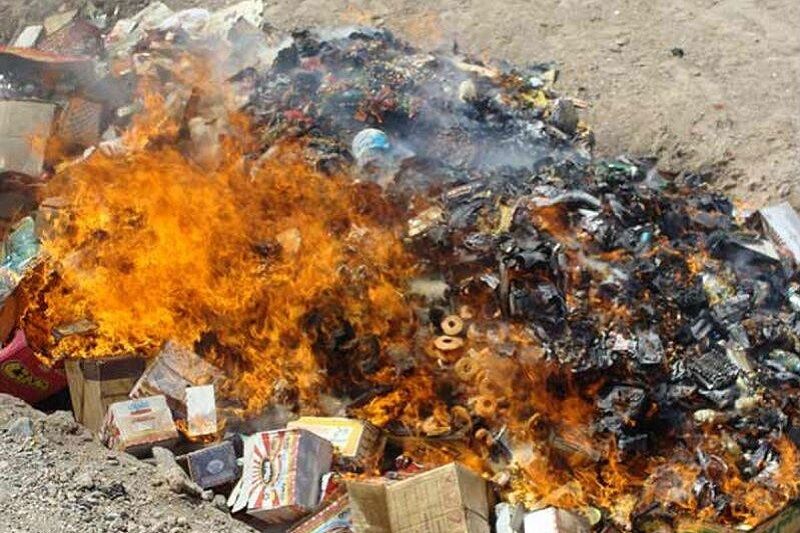 ۲۴ تُن مواد غذایی فاسد و غیرقابل مصرف در اصفهان معدوم شد