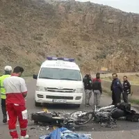 برخورد مرگبار دو موتورسیکلت در محور قزوین-رشت
