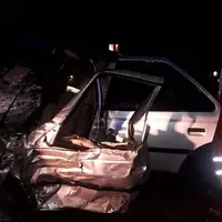 تصادف زنجیره‌ای ۹ خودرو در هفتکل خوزستان