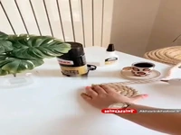 با طناب کنفی زیر بشقابی درست کن