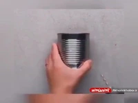 خلاقیت با قوطی های فلزی و تخته گوشت