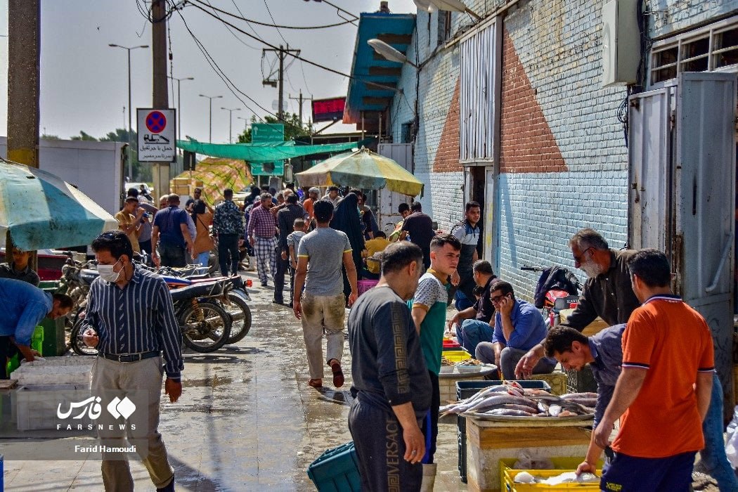 عکس/ بازار ماهی‌فروشان آبادان