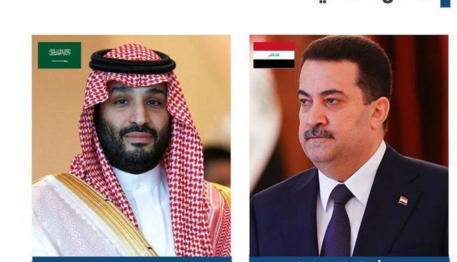 تأکید ولیعهد سعودی و نخست‌وزیر عراق بر تقویت همکاری