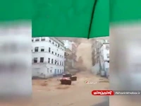 سیل شدید در یمن
