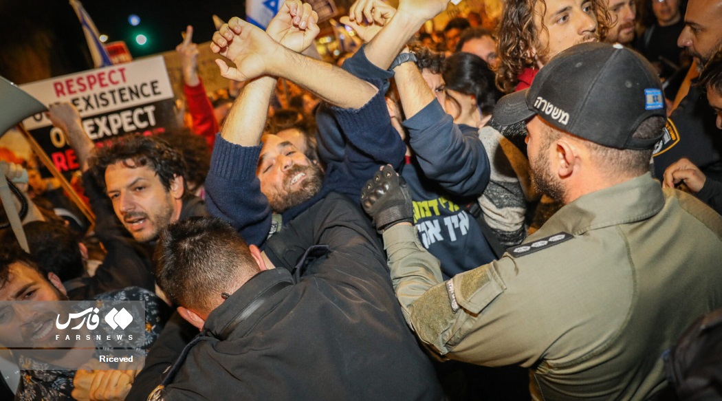 عکس/ جنگ داخلی در اسرائیل