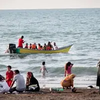 حضور ناجیان غریق در ساحل مازندران