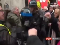 برخورد تند پلیس فرانسه با معترضان به روایت تصویر