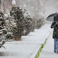 بارش برف بهاری اردبیل را سفیدپوش کرد
