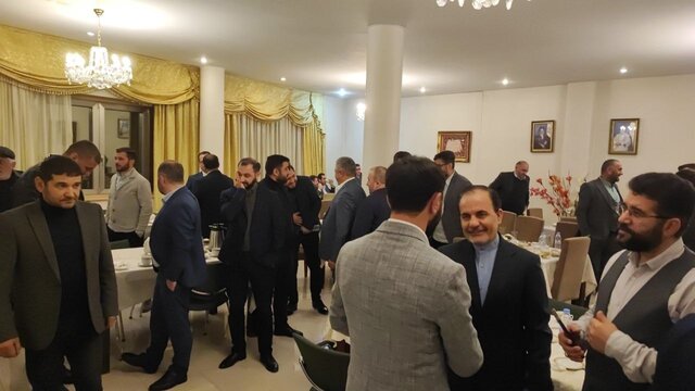 حضور رهبران جامعه مسلمانان گرجستان در ضیافت افطار سفارت ایران