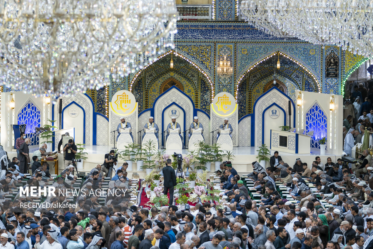 عکس/ مراسم جزءخوانی قرآن کریم در کربلا