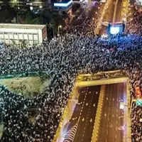 ۴۵۰ هزارنفر سقوط نتانیاهو رافریاد زدند؛ نصف جمعیت تل آویو درخیابان