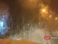 برف و کولاک در شهر بانه