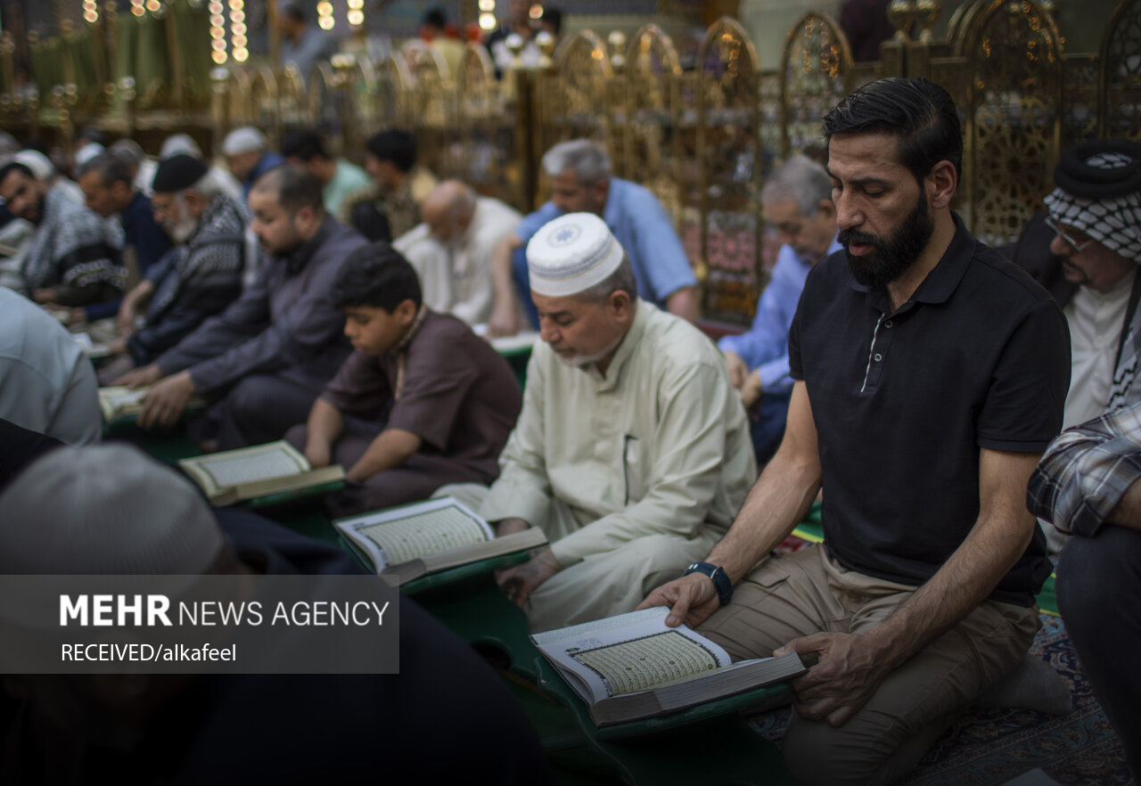 عکس/ مراسم جزءخوانی قرآن کریم در کربلا
