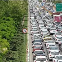 ترافیک سنگین در مسیر بلوار وکیل‌آباد به سمت طرقبه و شاندیز