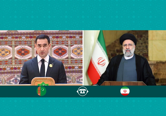 گفتگوی رییسی با رییسجمهور ترکمنستان؛ تاکید بر ضرورت همگرایی کشورهای اسلامی