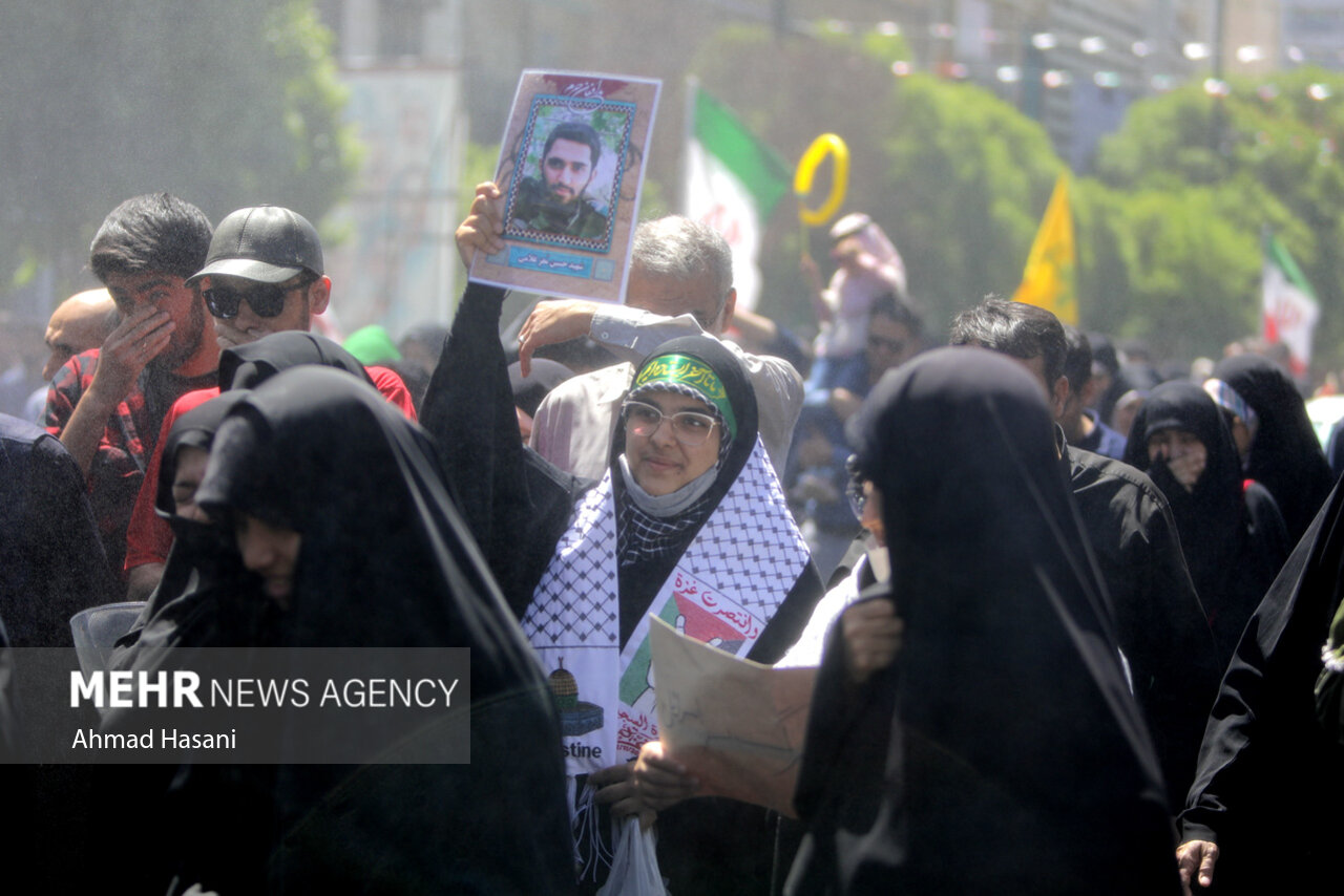 عکس/ راهپیمایی روز جهانی قدس در مشهد مقدس