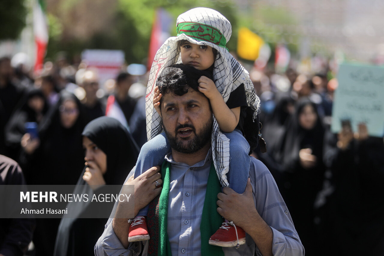 عکس/ راهپیمایی روز جهانی قدس در مشهد مقدس