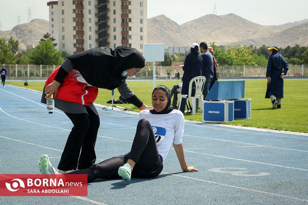 عکس/ مسابقات دوومیدانی جایزه بزرگ تهران در بخش بانوان