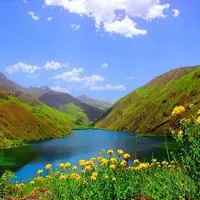 دریاچه زیبای گَهَر در لرستان معروف به نگین زاگرس
