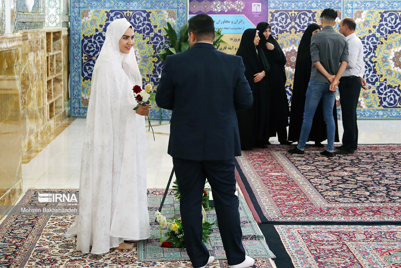 «عقد بالاسر حضرت» در صحن عاشقی