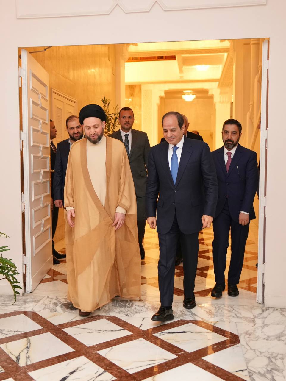 دیدار الحکیم با السیسی در قاهره