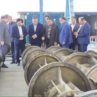 اولین خط تولید پایه‌ بتنی گرد در خراسان جنوبی افتتاح شد