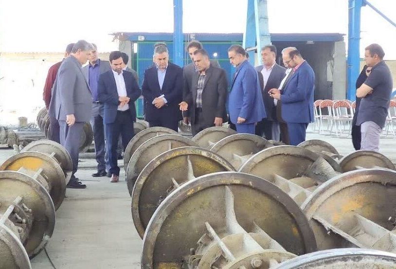 اولین خط تولید پایه‌ بتنی گرد در خراسان جنوبی افتتاح شد