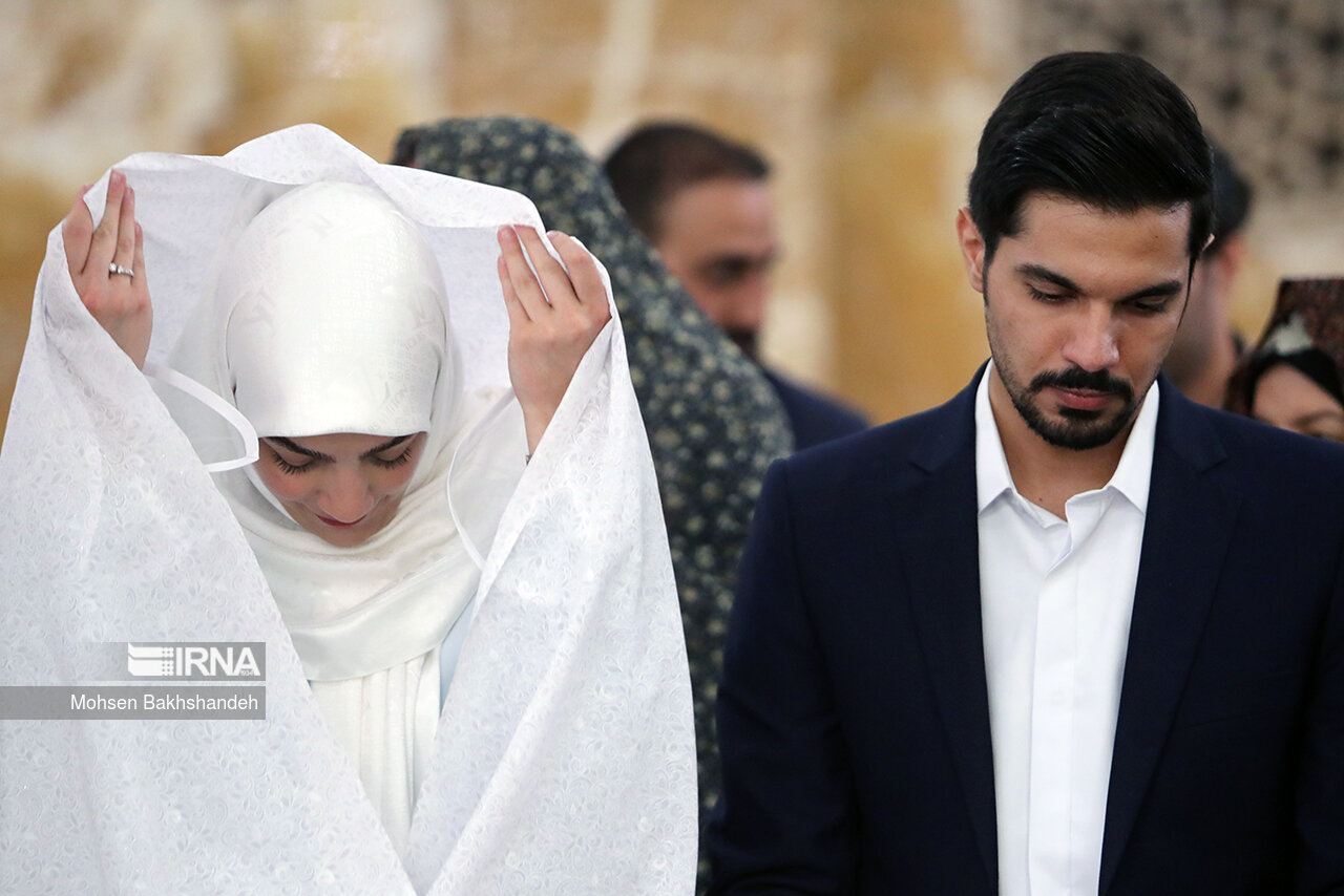 «عقد بالاسر حضرت» در صحن عاشقی