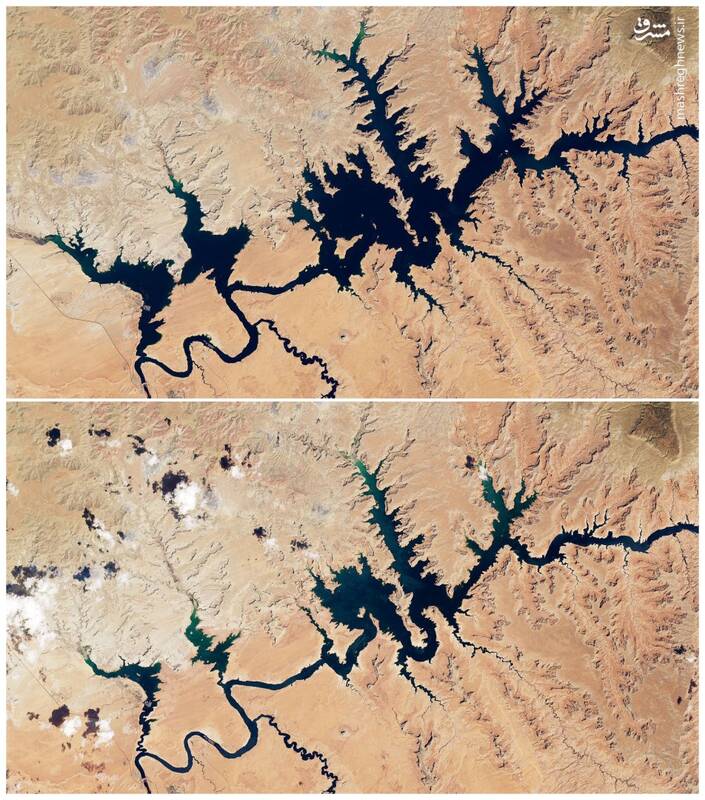 تصاویر تکان دهنده از خشک شدن دریاچه ها در سراسر جهان