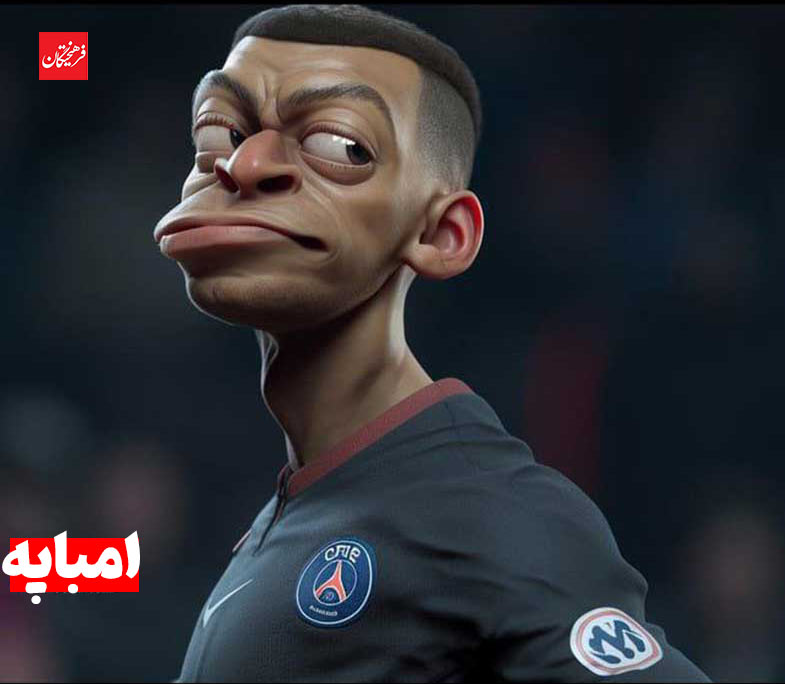 چهره کارتونی بازیکنان فوتبال به کمک هوش مصنوعی
