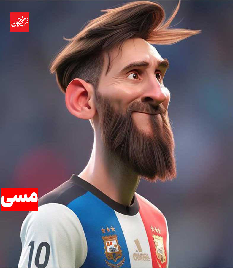 چهره کارتونی بازیکنان فوتبال به کمک هوش مصنوعی