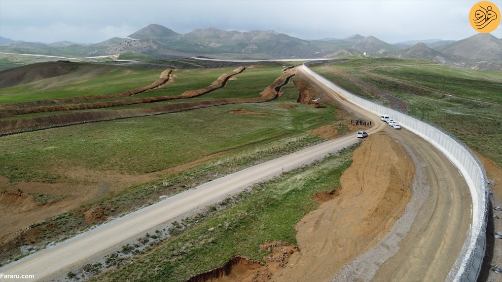 دیوار مرزی ۹۶ کیلومتری ترکیه با ایران