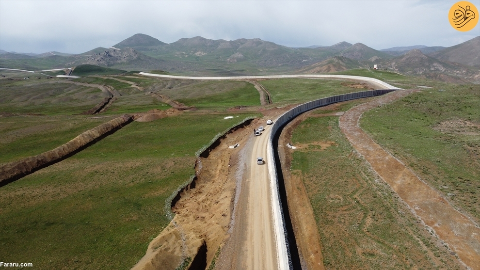 دیوار مرزی ۹۶ کیلومتری ترکیه با ایران