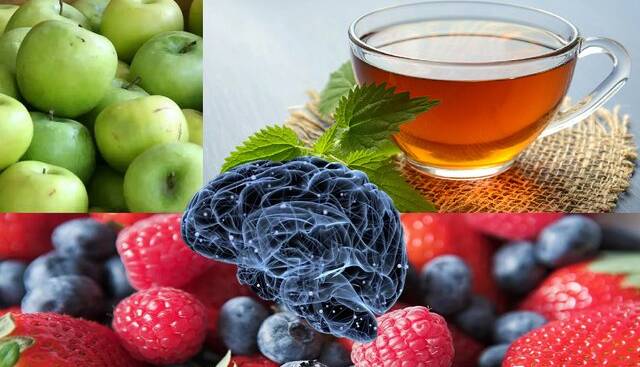 جلوگیری از کاهش حافظه در پیری با مصرف سیب، توت و چای