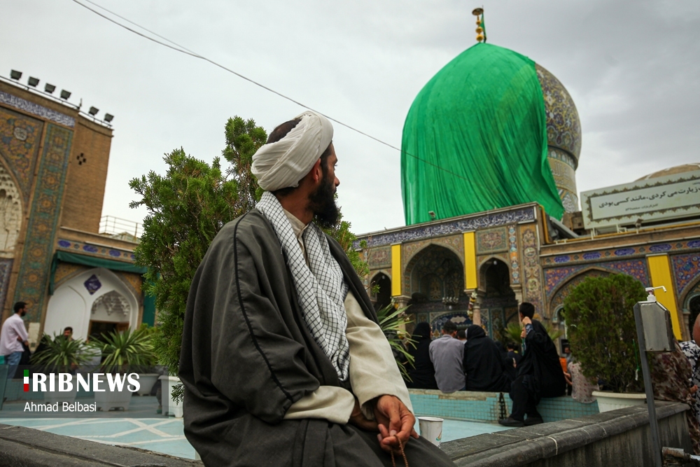 آیین رونمایی از گنبد جدید حرم حضرت طاهربن زین العابدین (ع)