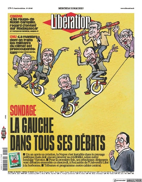 صفحه اول روزنامه لیبرسیون فرانسه/ اختلافات شدید حزب چپ فرانسه