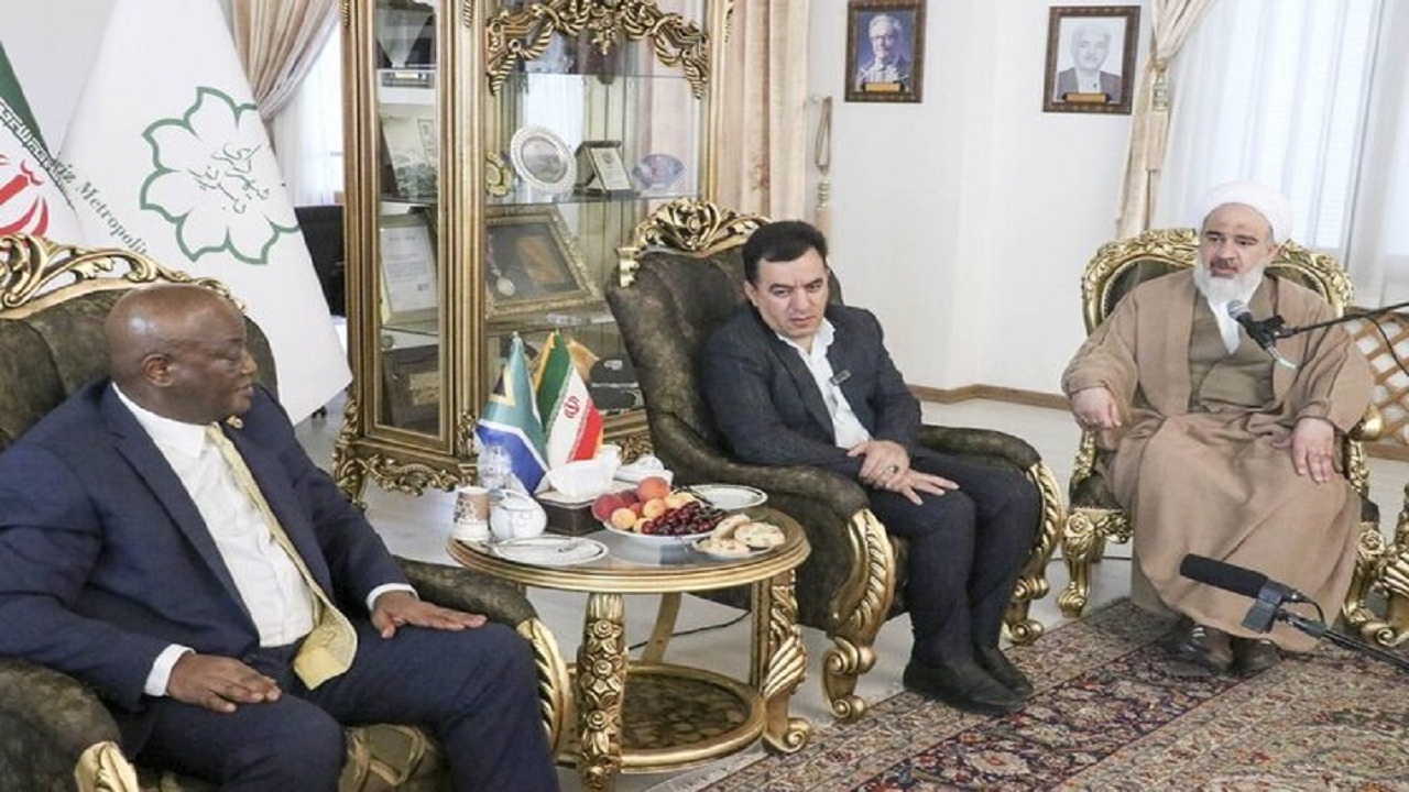دیدار سفیر آفریقای جنوبی در ایران با شهردار تبریز