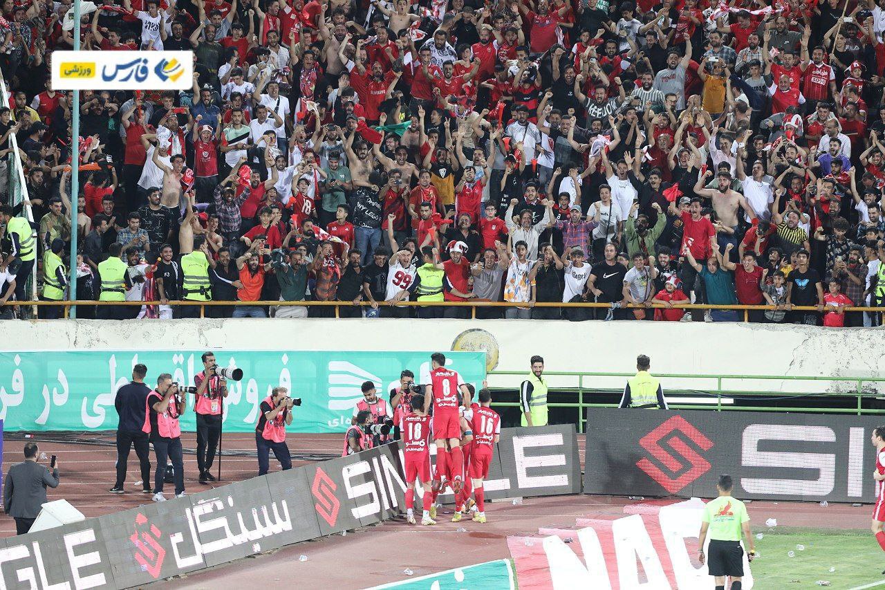 عکس/ شادی پس از گل قهرمانی پرسپولیس