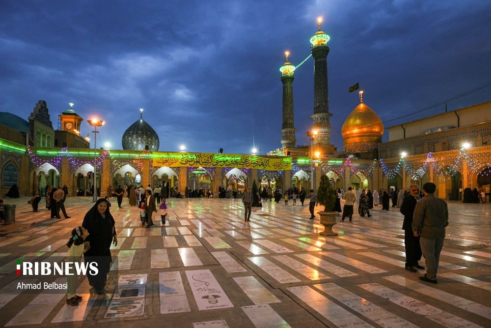 آیین رونمایی از گنبد جدید حرم حضرت طاهربن زین العابدین (ع)