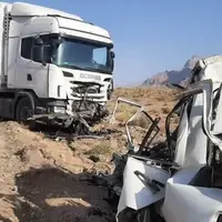 تصادف مرگبار سواری و تریلر در مهریز با 2 فوتی