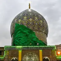 عکس/ گنبد جدید حرم امامزاده طاهربن زین‌العابدین رونمایی شد