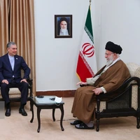 عکس/ دیدار رئیس شورای مصلحت خلق ترکمنستان با مقام معظم رهبری