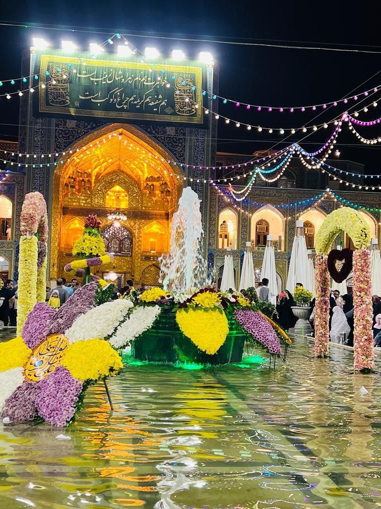 حال و هوای حرم مطهر رضوی شب ولادت امام رئوف(ع)