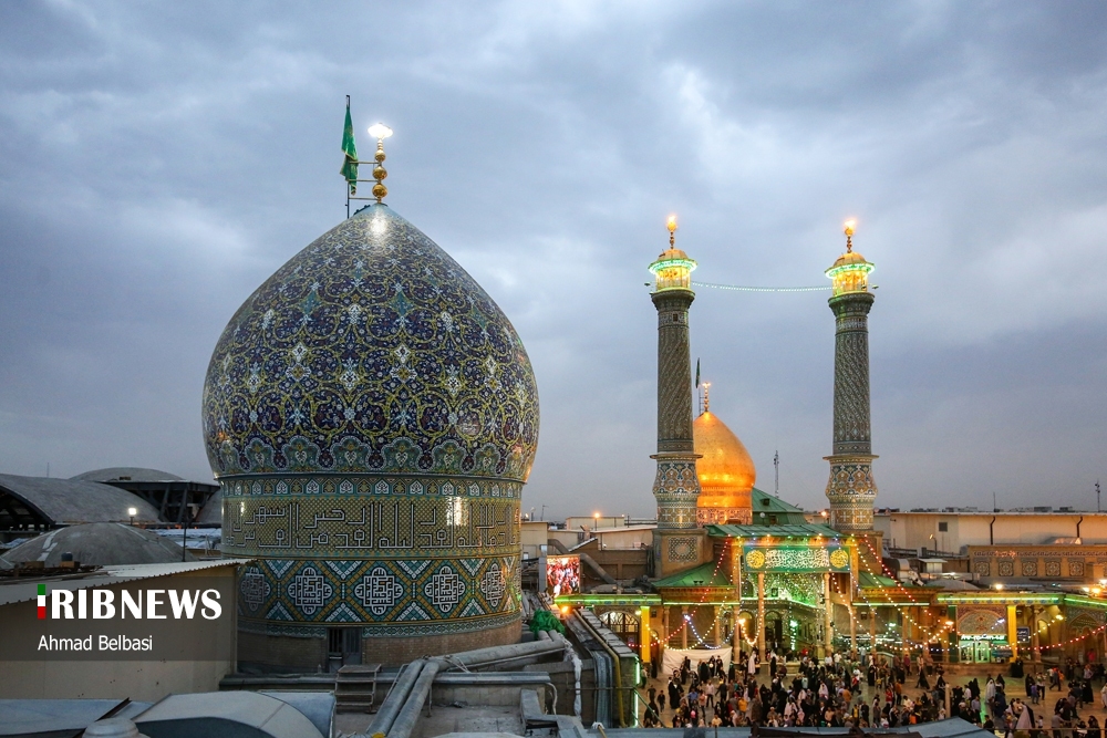 آیین رونمایی از گنبد جدید حرم حضرت طاهربن زین العابدین (ع)