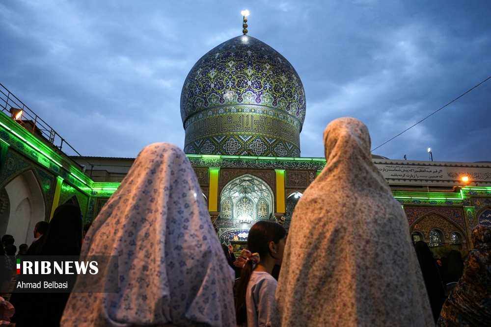آیین رونمایی از گنبد جدید حرم حضرت طاهربن زین العابدین (ع)